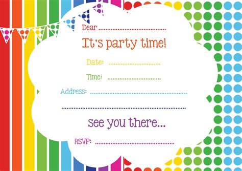 Free Printable Birthday Invitations Online – Bagvania FREE Printable Invitation Template