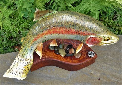 Rainbow Trout Sculpture | Etsy