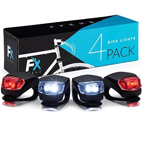 Bike Light Set Front and Back - Bright & Super Easy to Install - Bright Bicycle Lights Front ...