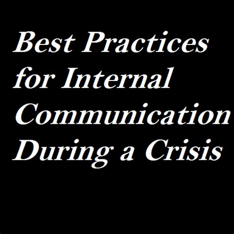 Best Practices for Internal Communication During a Crisis - Bennis Inc