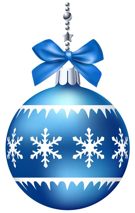 Blue Christmas Ball PNG Clip Art