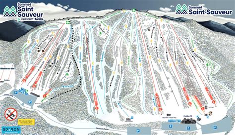 Sommet Saint Sauveur Trail Map • Piste Map • Panoramic Mountain Map