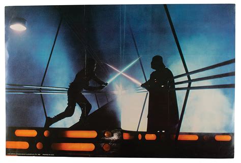 Star Wars: The Empire Strikes Back 'Luke Skywalker and Darth Vader' Poster | Sold for $0 | RR ...