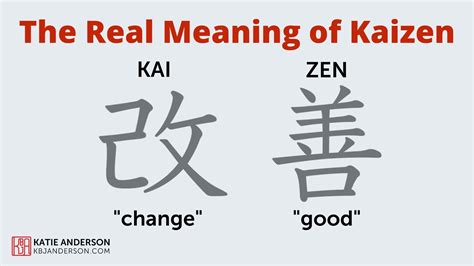 The Real Meaning of Kaizen - Katie Anderson