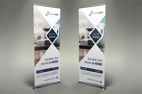 Real Estate Roll-Up Banner | Presentation Templates ~ Creative Market