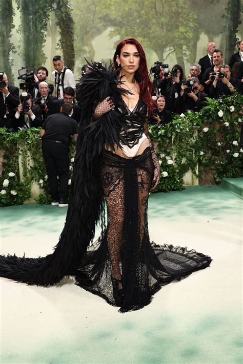 Dua Lipa Nailed Boudoir Dressing at the 2024 Met Gala | Vogue