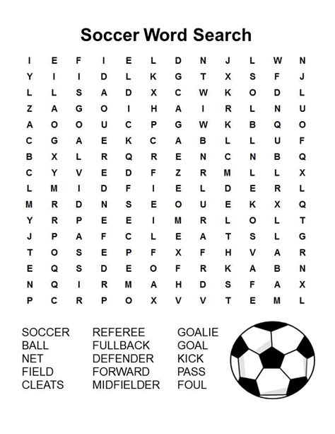 Soccer Word Search Fun for Kids | 101 Activity