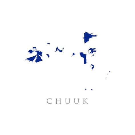 chuuk flag map flat design vector illustration 9362019 Vector Art at ...