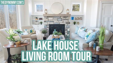 GORGEOUS Lake House Living Room Tour! 😍 - YouTube