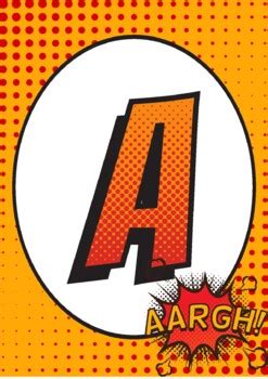 Superhero Alphabet Poster, Alphabet Posters For Classroom Decor ...