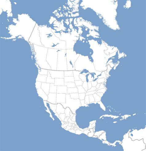 North America Map PNG File | PNG All
