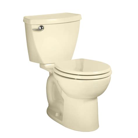 American Standard Cadet 3 Bone Round Standard Height 2-piece Toilet 12-in Rough-In Size at Lowes.com