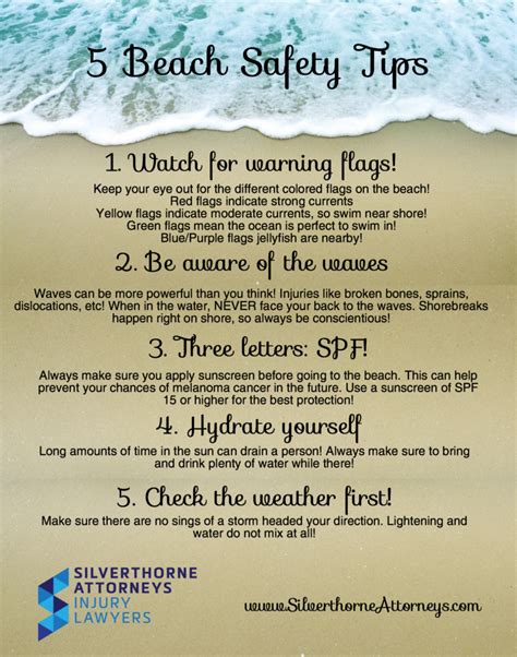 5 Beach Tips to Stay Safe this Summer - Silverthorne Attorneys