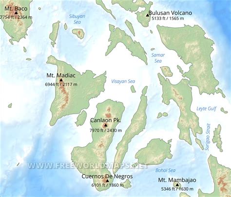 Visayas Maps, Philippines