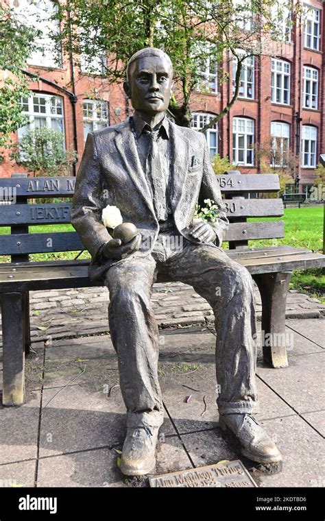 Alan Turing statue Stock Photo - Alamy