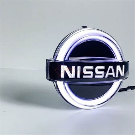 Led Nissan Emblem | Blue Animation then Change to white