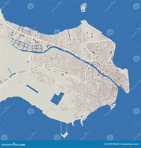 Belize Vector Map. Detailed Map of Belize City Administrative Area ...