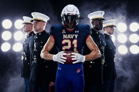 Navy unveils new alternate uniforms inspired by the Marines - Footballscoop