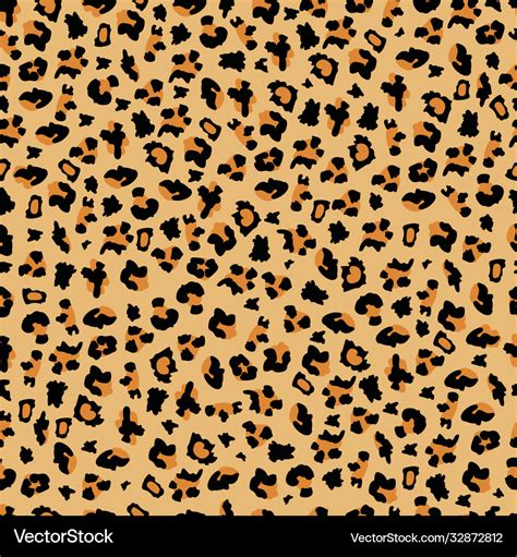 Beige leopard print background - cartoon seamless Vector Image