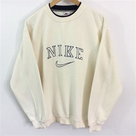 Vintage Nike Sweatshirt • Label Size: Medium • Cream... - Depop | Vintage nike sweatshirt, Nike ...