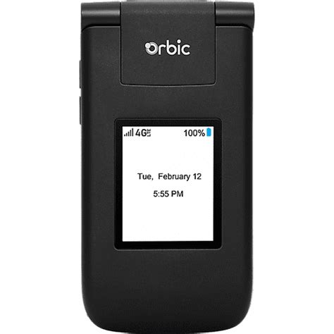 Brand New - Orbic Journey V Verizon Prepaid 4g Flip Phone- Black (Verizon Only) - Walmart.com ...