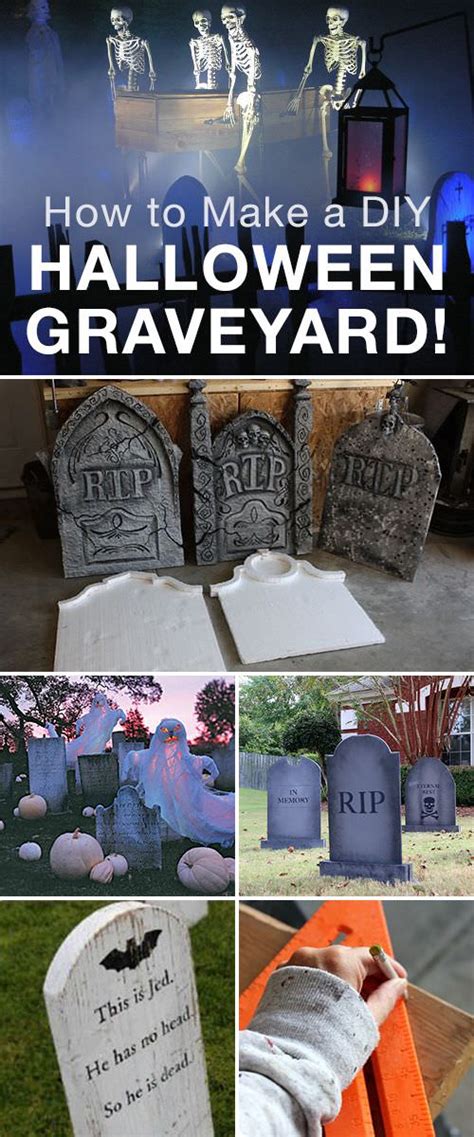 DIY Halloween Graveyard Ideas! • The Budget Decorator