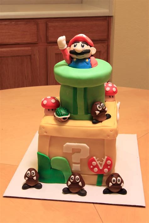 Super Mario Bros. Question Mark Cake Front | Original Birthd… | Flickr