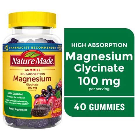 Nature Made® Magnesium Glycinate Gummies 100 mg, 40 ct - Kroger