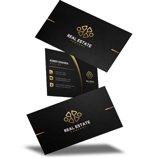 Foil Business Cards | Real Estate Templates | Free Shipping