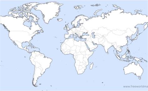 World Political Map Blank A4 Size World Map Vector Template Best Of ...