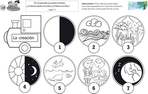 7 días de la creación, Lecciones de la escuela dominical, Clase dominical para niños