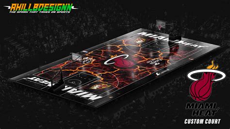 MIAMI HEAT CUSTOM BASKETBALL COURT on Behance