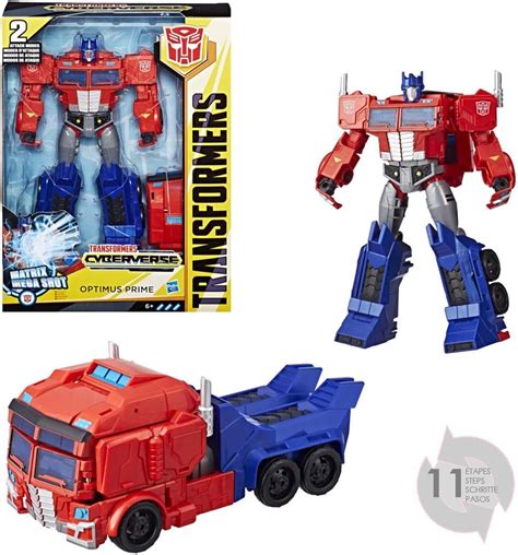 Hasbro Transformers E2067ES0 - Cyberverse Action Attackers Ultimate Figur Optimus Prime Roboter ...