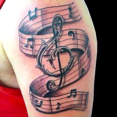 14 Treble Clef Tattoo Ideas