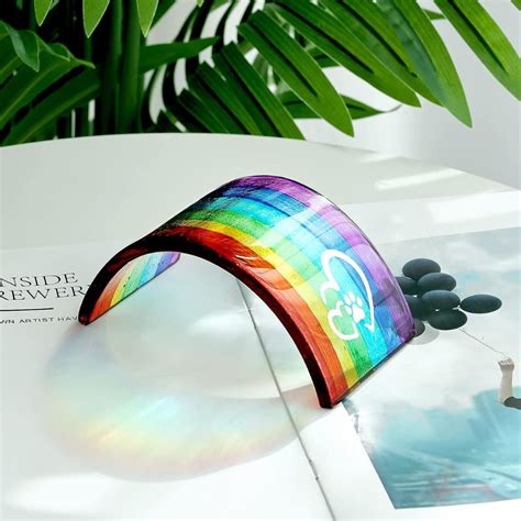 Rainbow Bridge Glass Memorial with Sympathy Card - BlueButterfly