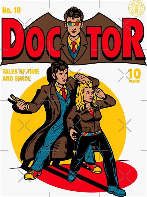 "Doctor Comic" Sticker for Sale by harebrained | Redbubble