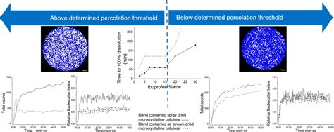 Application of percolation threshold to disintegration and dissolution ...