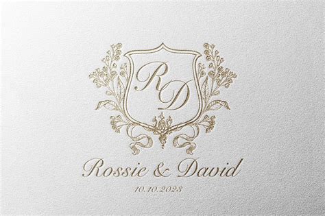 DIY Wedding Monogram Wedding Stamp Wedding Badge Luxury | Etsy