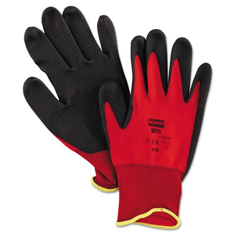 NorthFlex Red Foamed PVC Palm Coated Gloves, Medium - Walmart.com