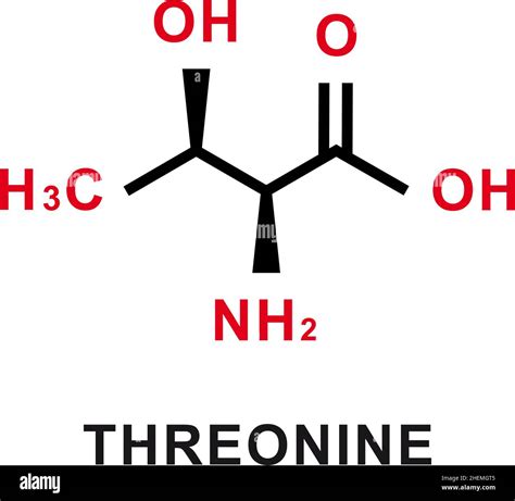 Threonine chemical formula. Threonine chemical molecular structure ...