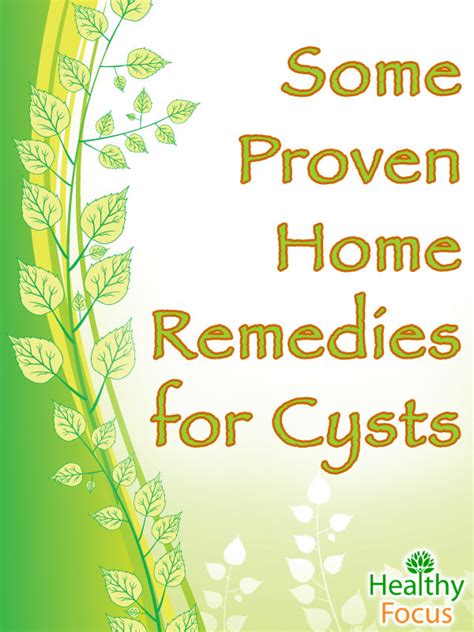 13 Proven Natural Home Remedies for Cysts-Updated 2018 - Healthy Focus