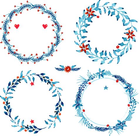 Round Flower Wreath PNG Pic - PNG All