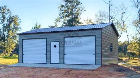 24x30 Two Car Metal Garage - Strong, Durable Garages With Endless ...