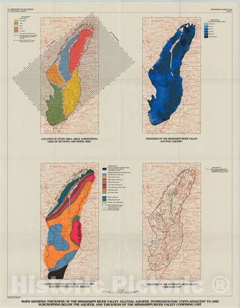 Map : Hydrology of the Mississippi River Valley alluvial aquifer, sout ...