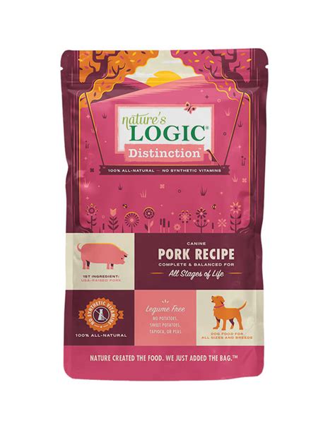 Nature's Logic Distinction Pork Recipe Dog Food - Everett Pet Nutrition LLC