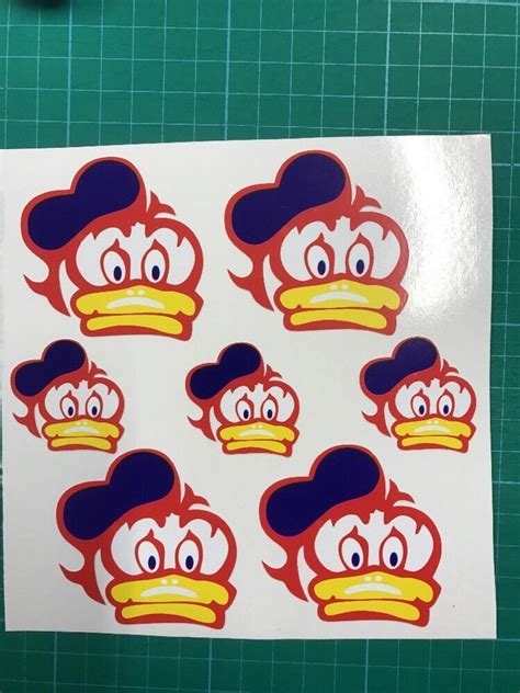 Barry Sheene Duck Sticker Decals Sticker Sheet Moto GP | eBay