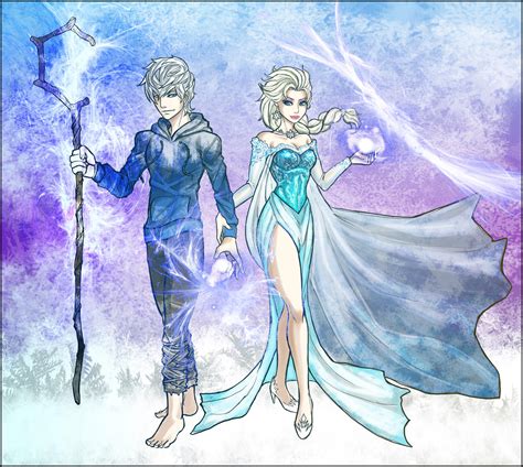 Jack Frost and Elsa by Kiarou on DeviantArt