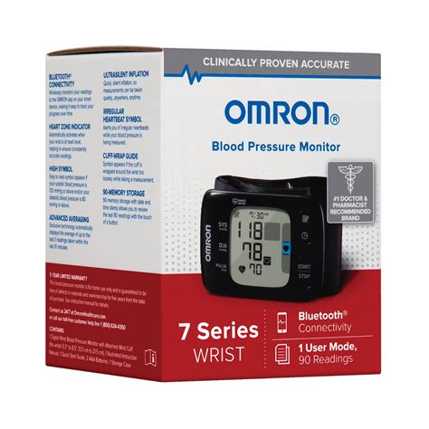 Omron 7 Series Wireless Wrist Blood Pressure Monitor BP6350