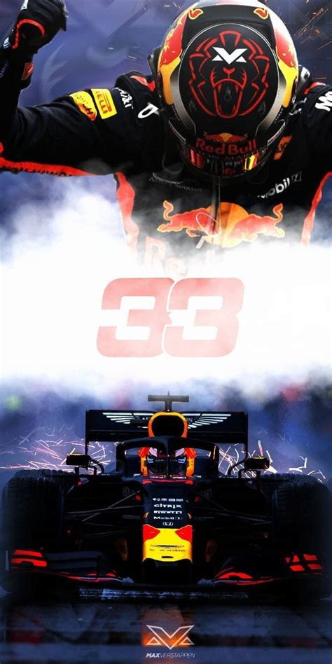 Download F1 Max Verstappen 33 Racing Car Iphone Wallpaper | Wallpapers.com