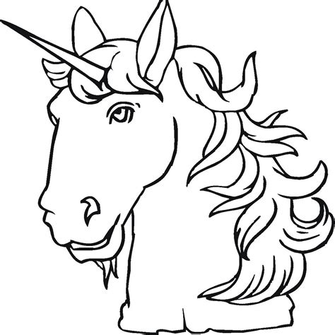 Coloring Pages Unicorn Head